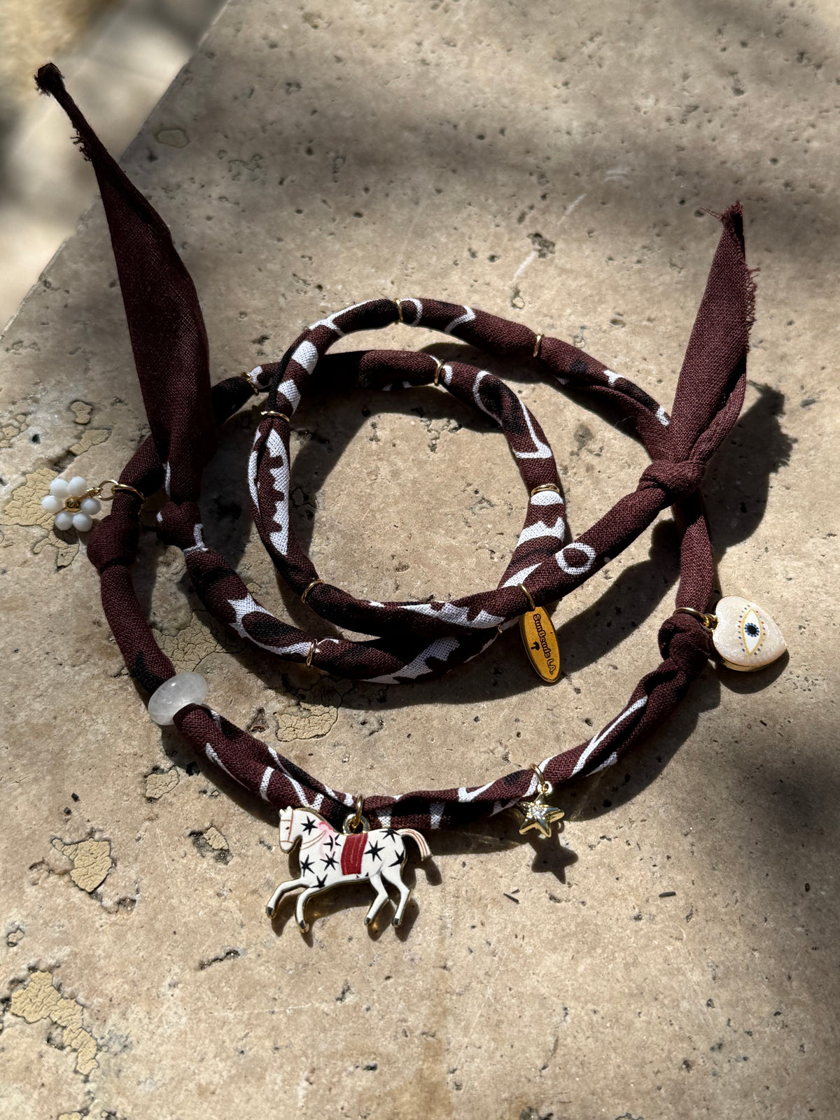 ZÉPHYR // Choco Handmade Bandana Necklace
