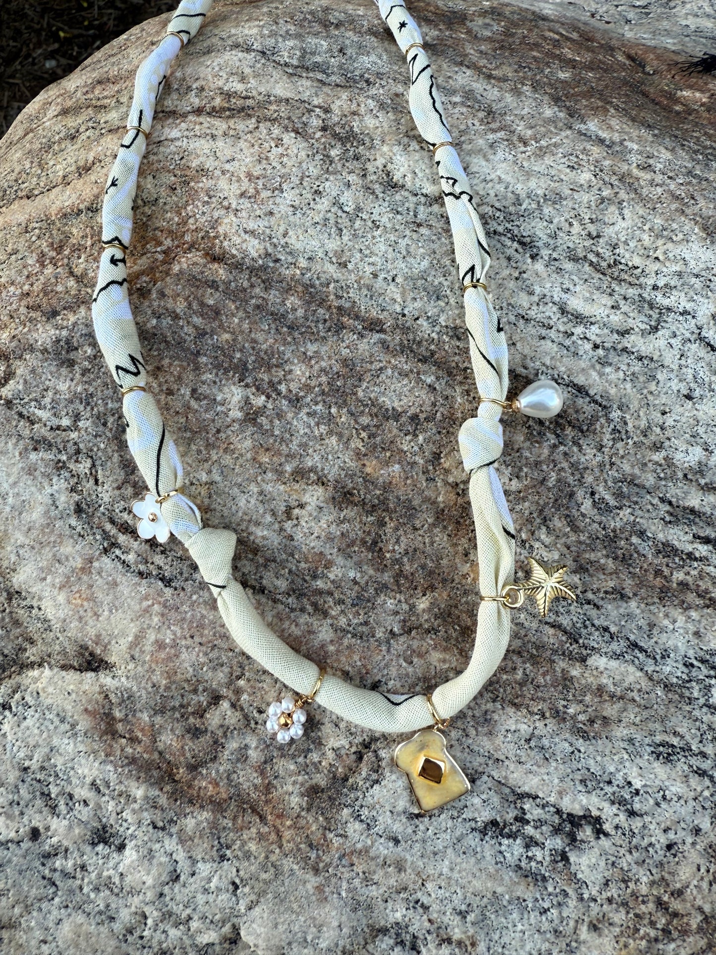 LIL MISS BREAKFAST // Butter Yellow Handmade Bandana Necklace