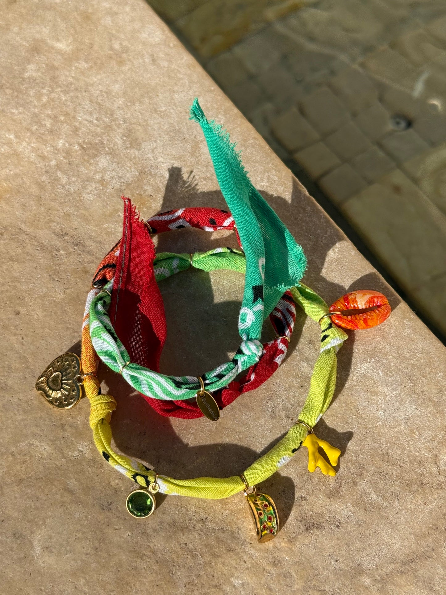 TACOS ARE MY FRIENDS // Gradient Handmade Bandana Necklace