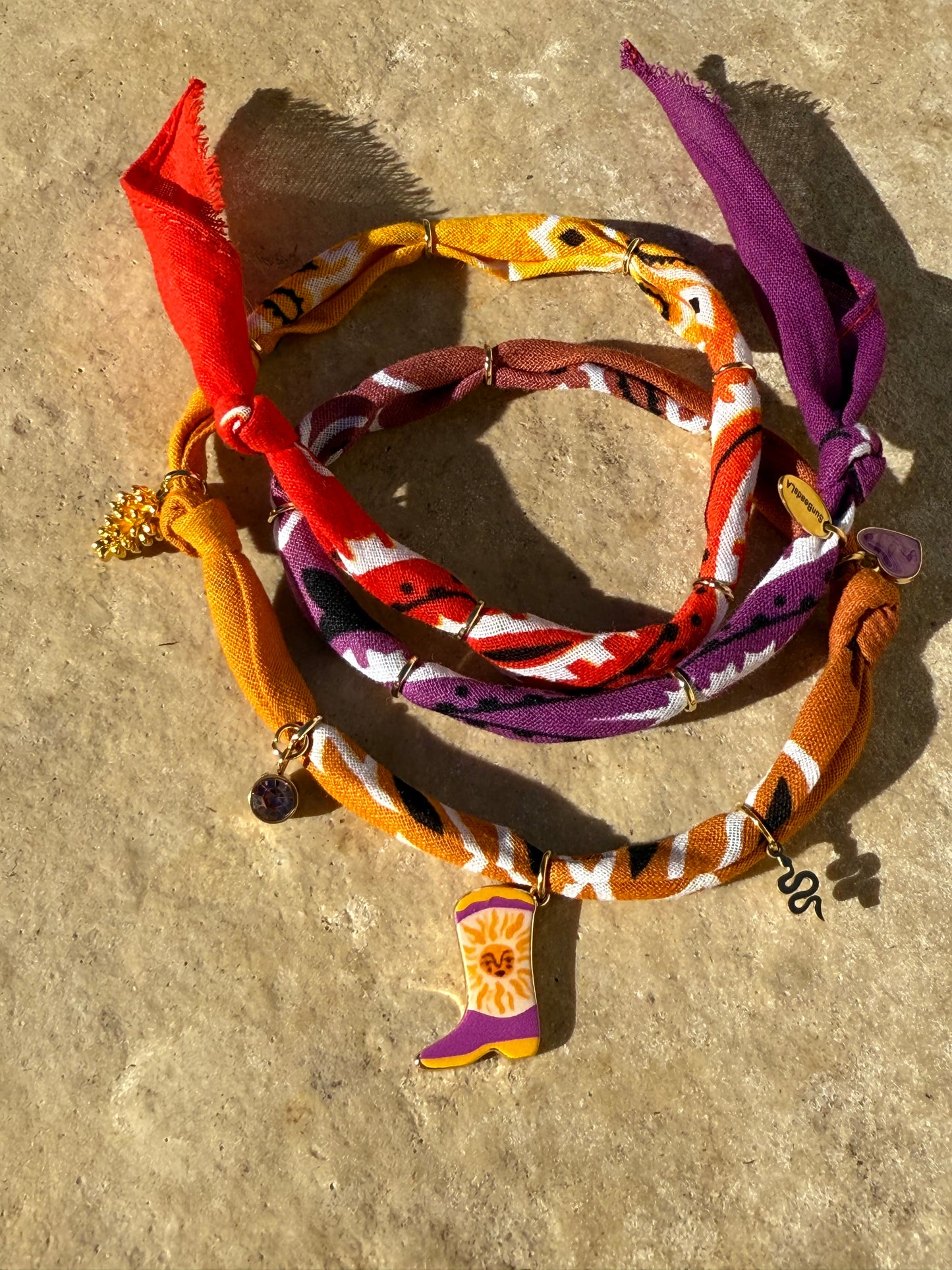 HAPPY BOOT // Gradient Handmade Bandana Necklace