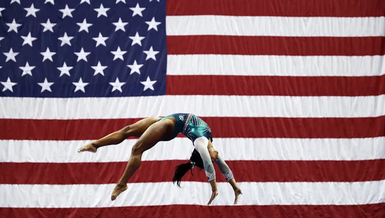 SIMONE BILES // Marine Blue Handmade Bandana Necklace