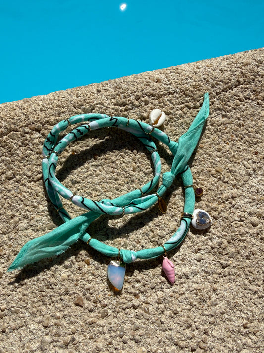 CORAZON // Turquoise Handmade Bandana Necklace
