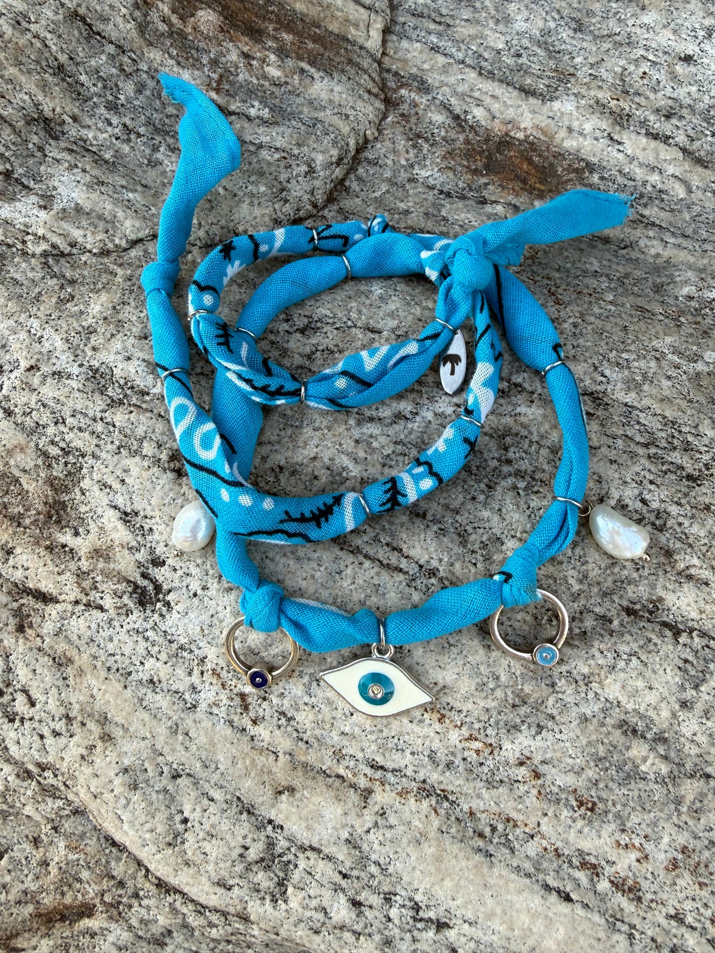 WITH FRESH EYES // Gradient Handmade Bandana Necklace