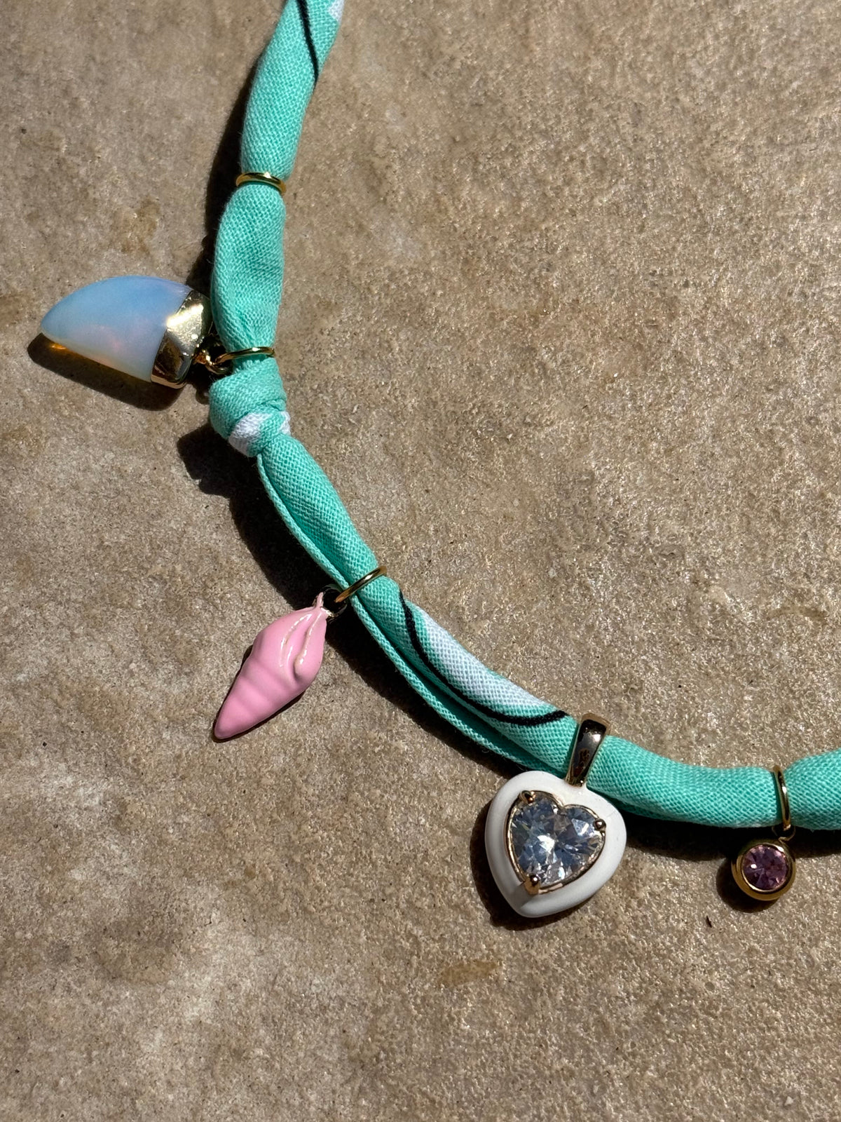 CORAZON // Turquoise Handmade Bandana Necklace
