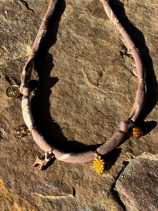 DEER // Choco Handmade Bandana Necklace