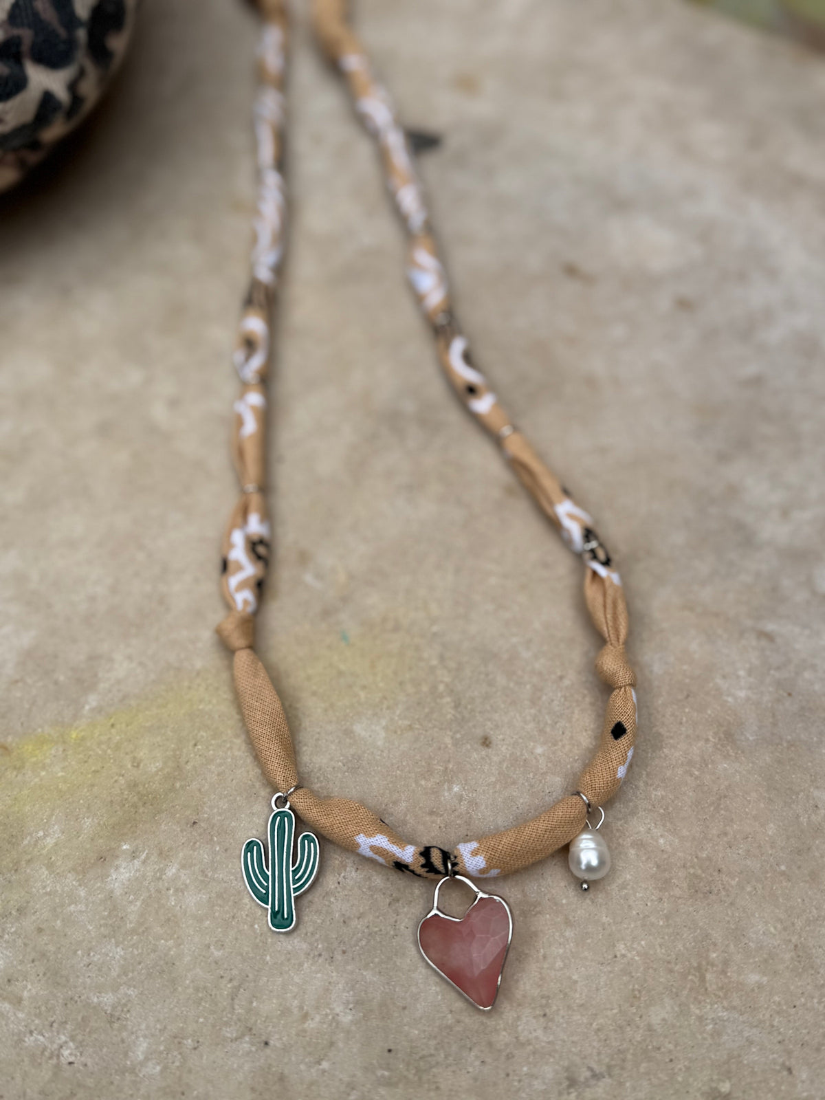 AZ HEART 2 // Sand Handmade Bandana Necklace