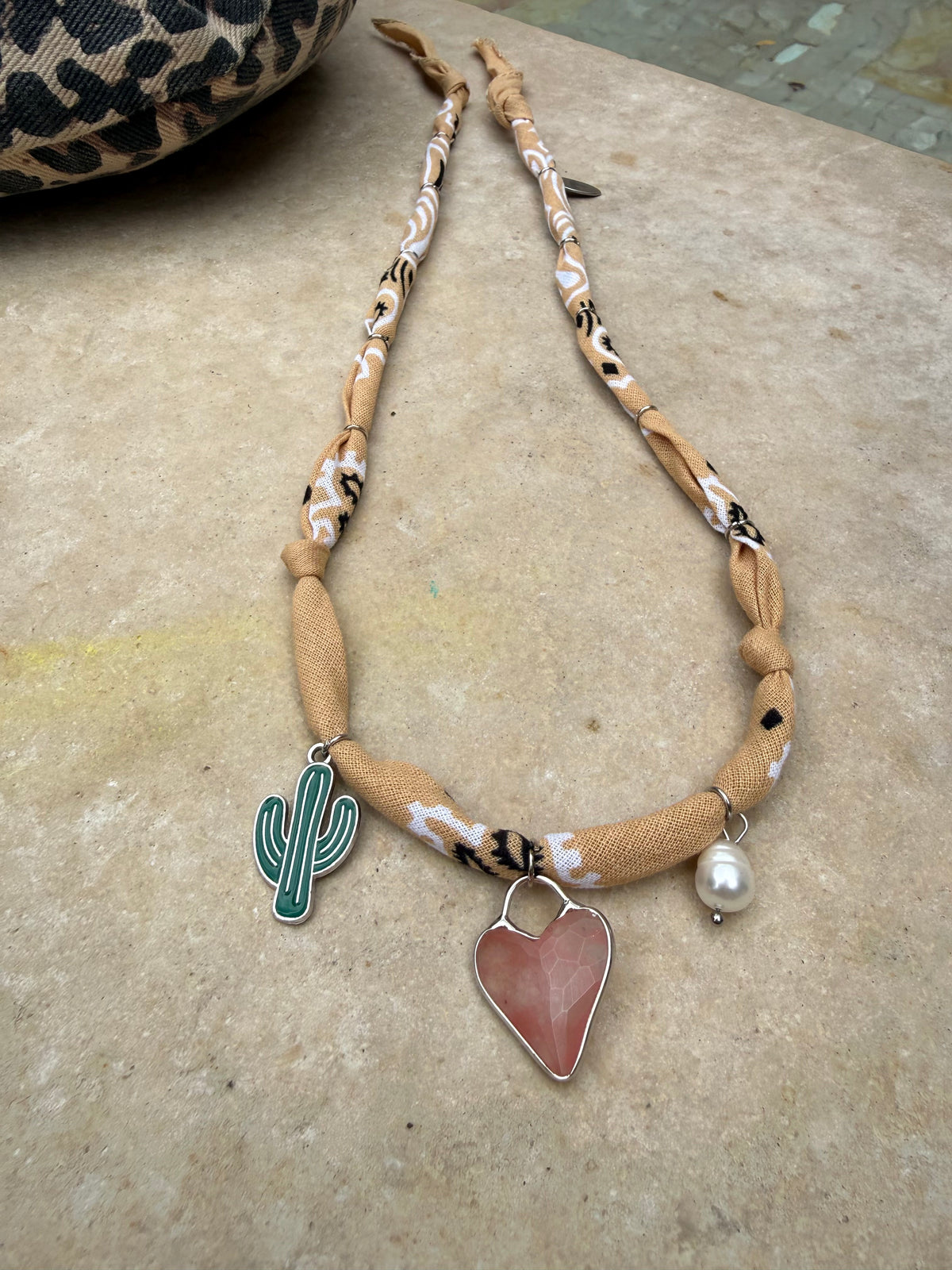 AZ HEART 2 // Sand Handmade Bandana Necklace