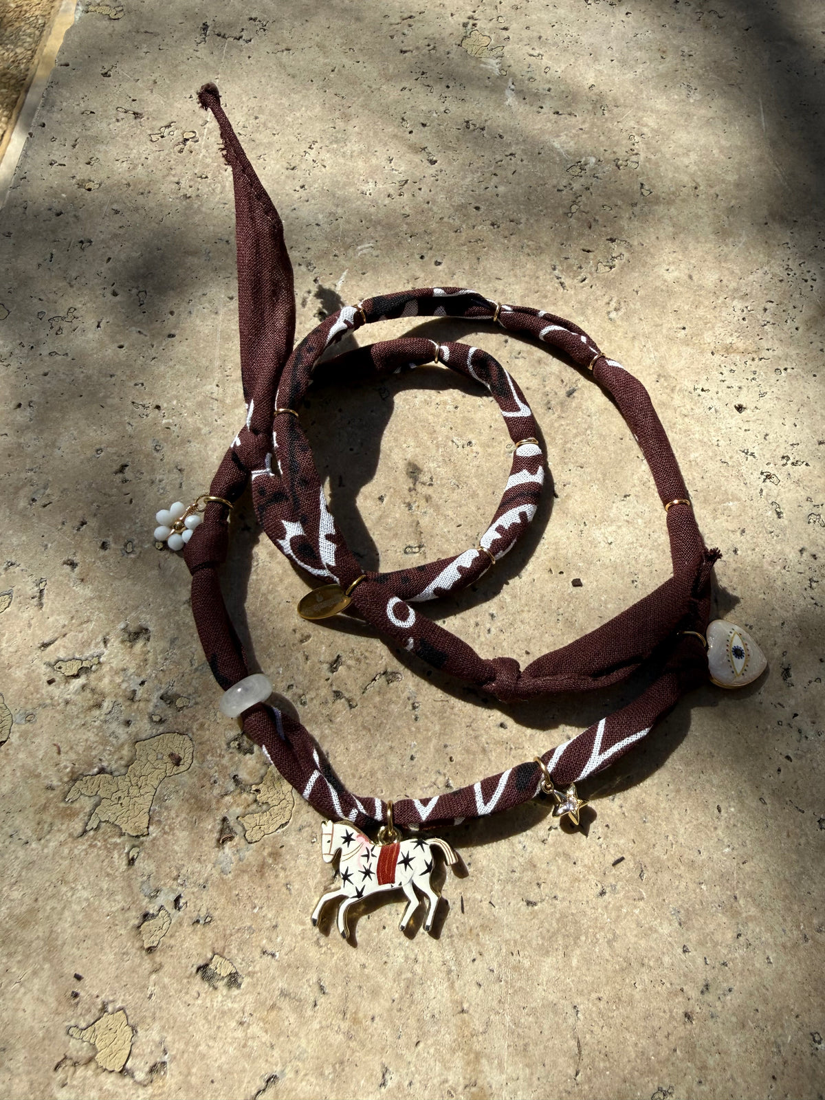 ZÉPHYR // Choco Handmade Bandana Necklace