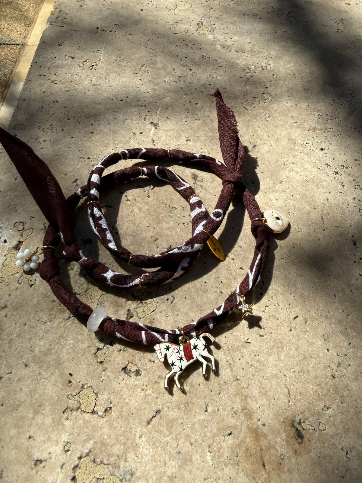 ZÉPHYR // Choco Handmade Bandana Necklace
