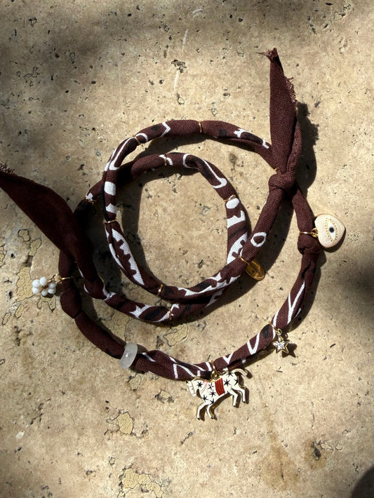 ZÉPHYR // Choco Handmade Bandana Necklace
