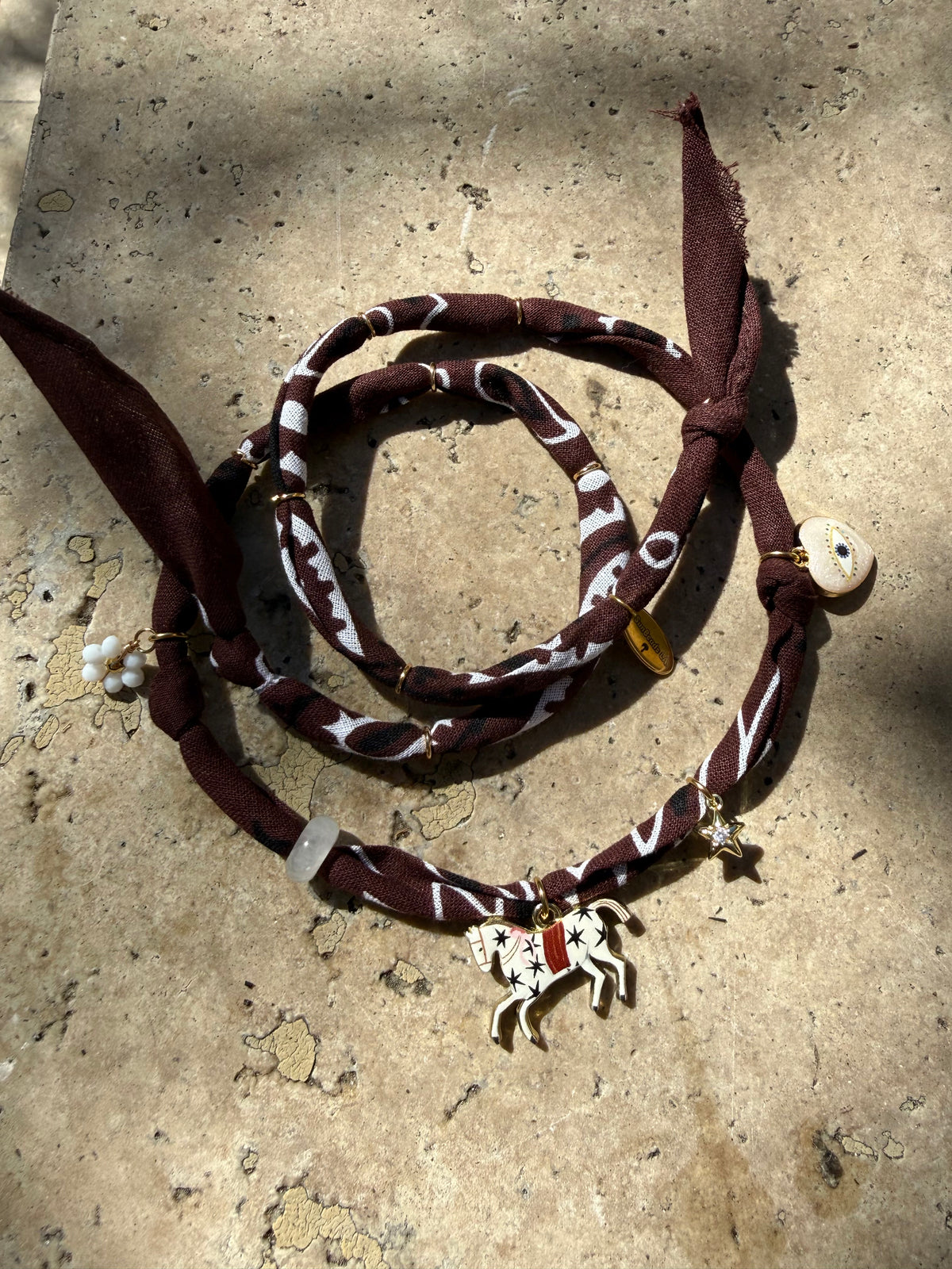 ZÉPHYR // Choco Handmade Bandana Necklace