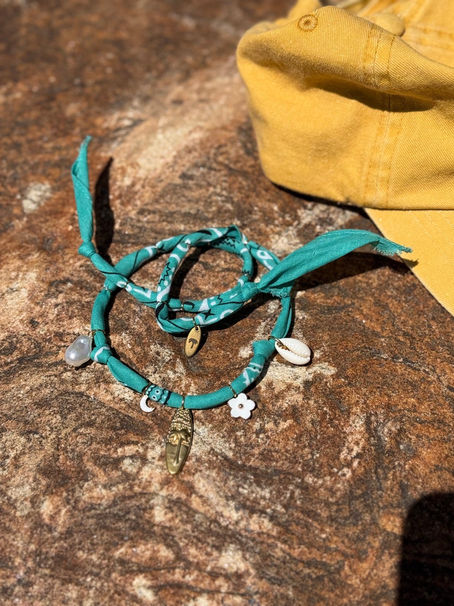 À VENICE  // Deep Turquoise Handmade Bandana Necklace