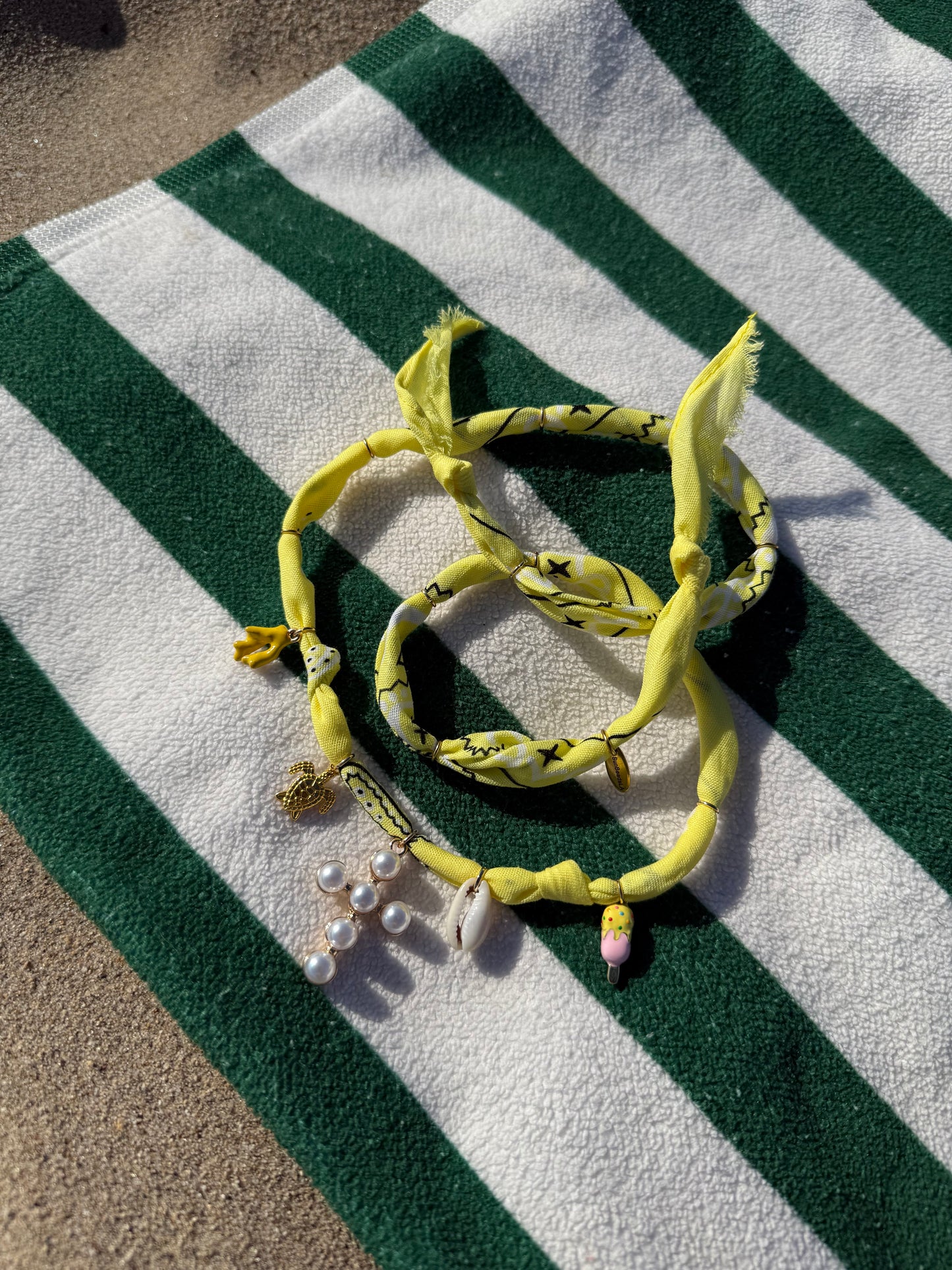 FAITH of THE SEA // Yellow Brioche Handmade Bandana Necklace