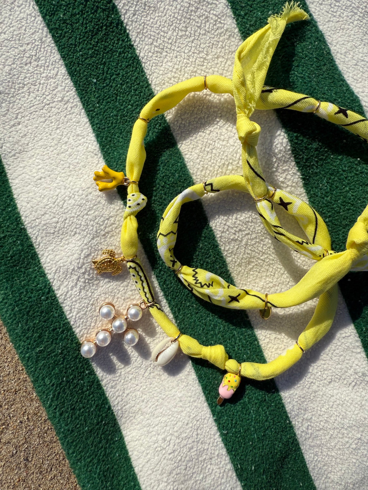 FAITH of THE SEA // Yellow Brioche Handmade Bandana Necklace