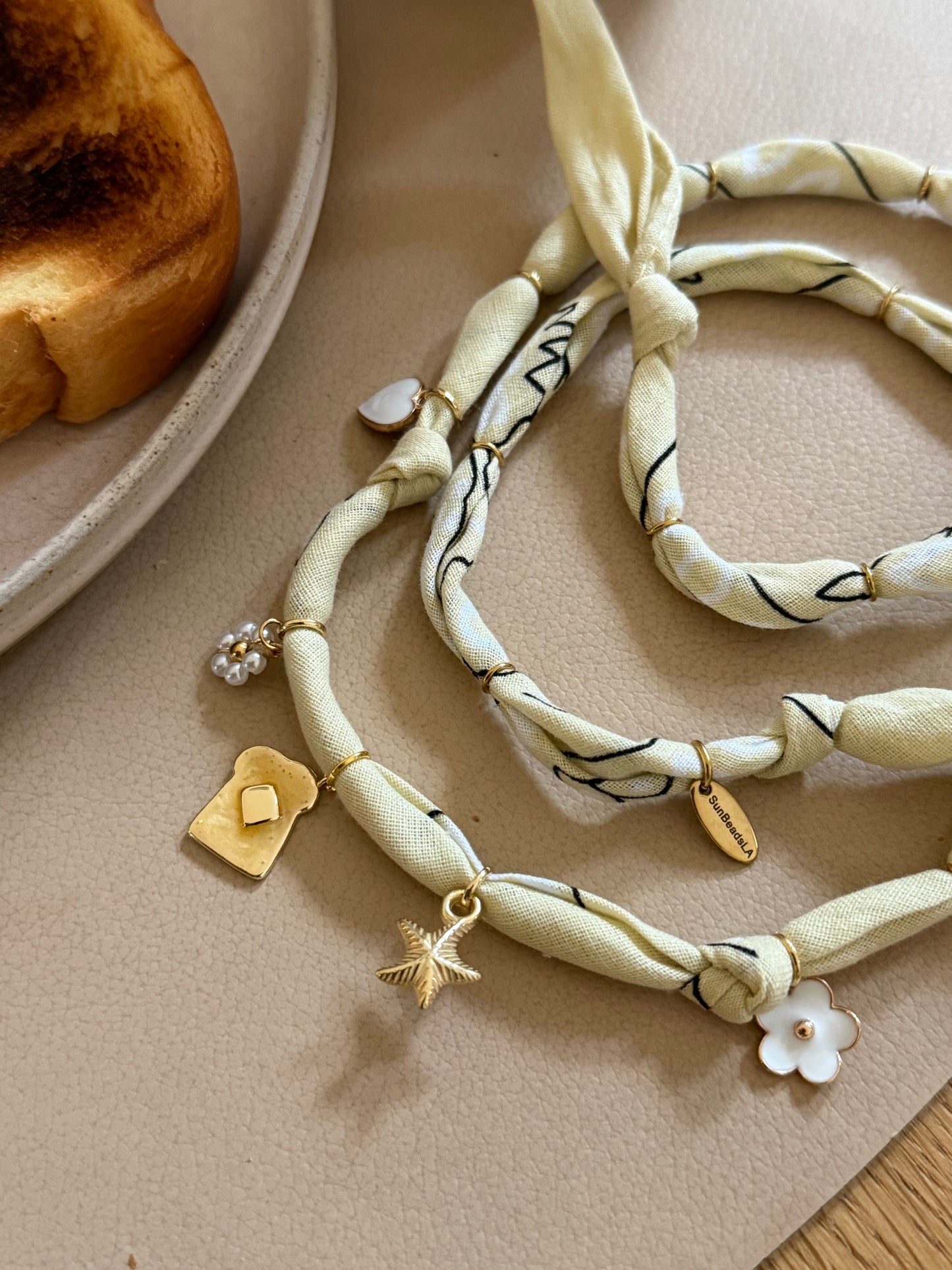 LIL MISS BREAKFAST // Butter Yellow Handmade Bandana Necklace