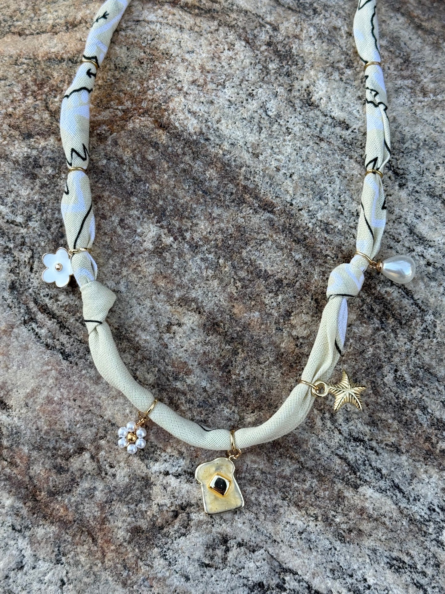 LIL MISS BREAKFAST // Butter Yellow Handmade Bandana Necklace