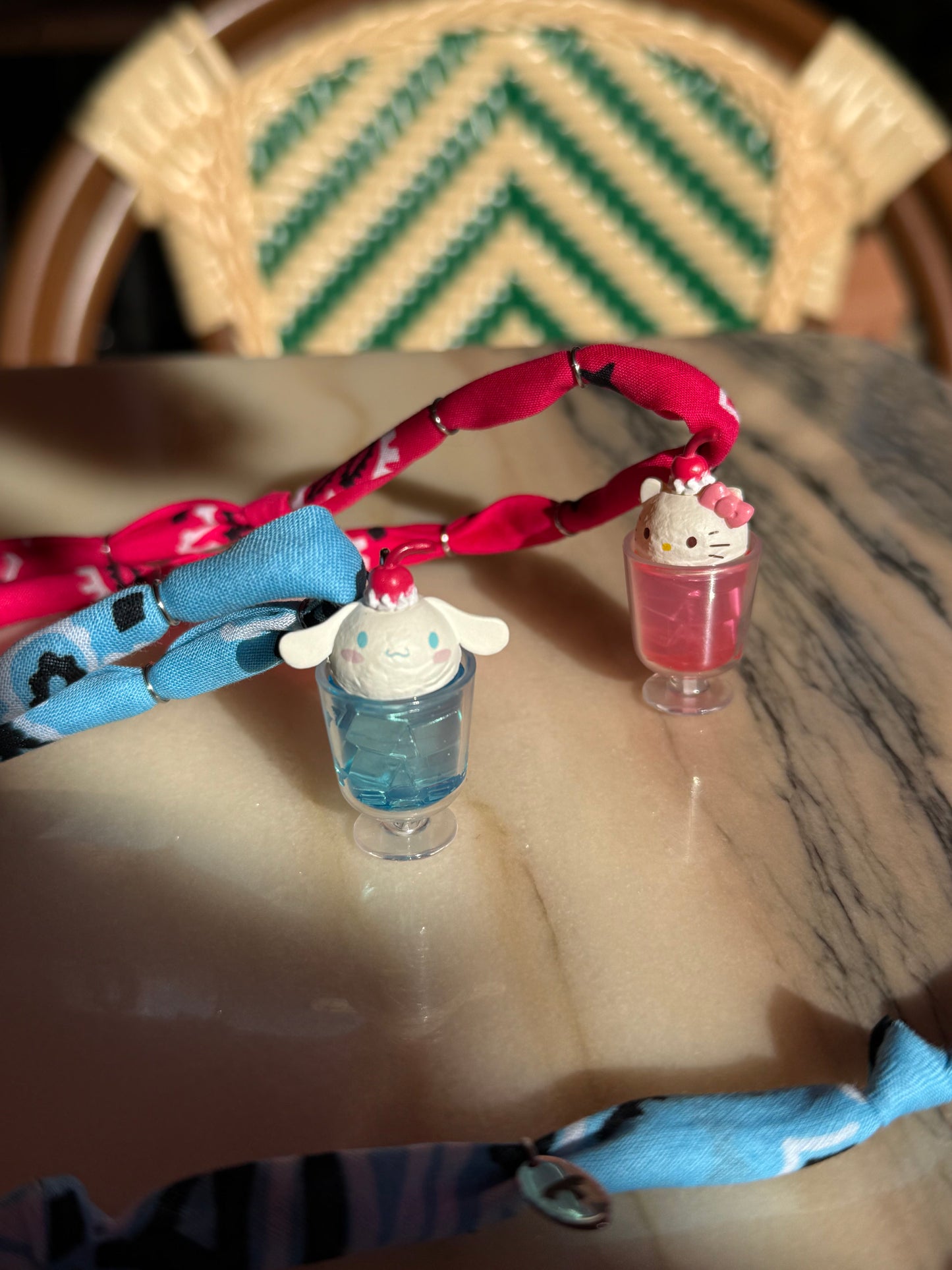 HELLO KITTY // Hot Pink Handmade Bandana Necklace