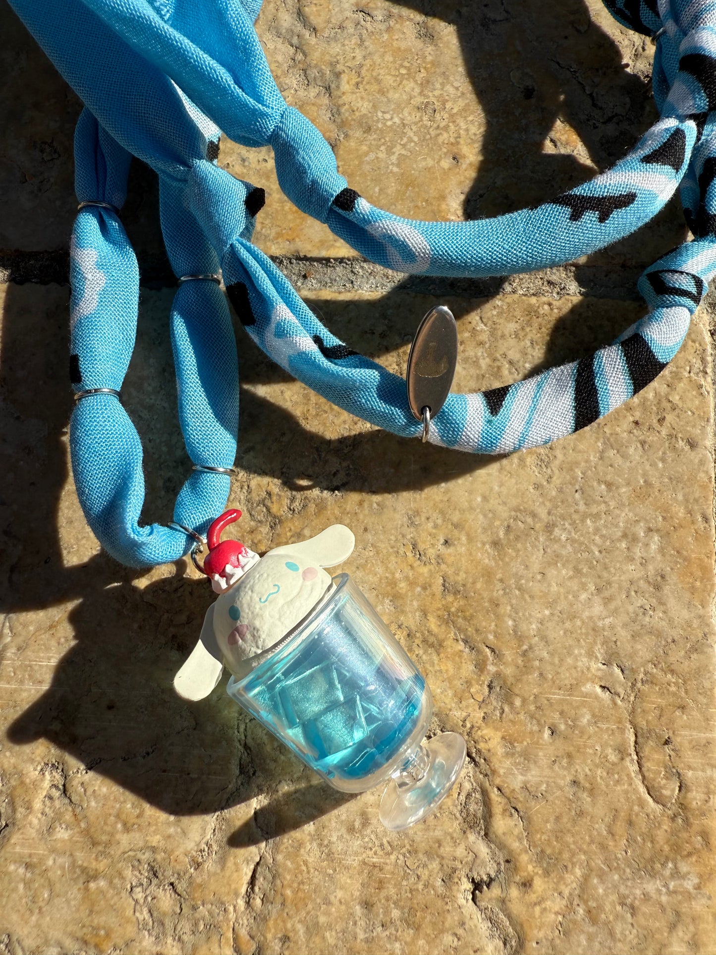 CINNAMOROLL // Baby Blue Handmade Bandana Necklace