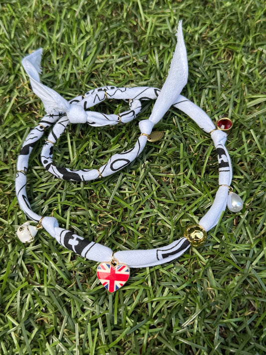 WORLD CUP JUDE LOVE // White Handmade Bandana Necklace