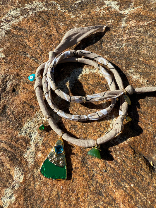 ﻫَﺮَﻡ // Beige Handmade Bandana Necklace