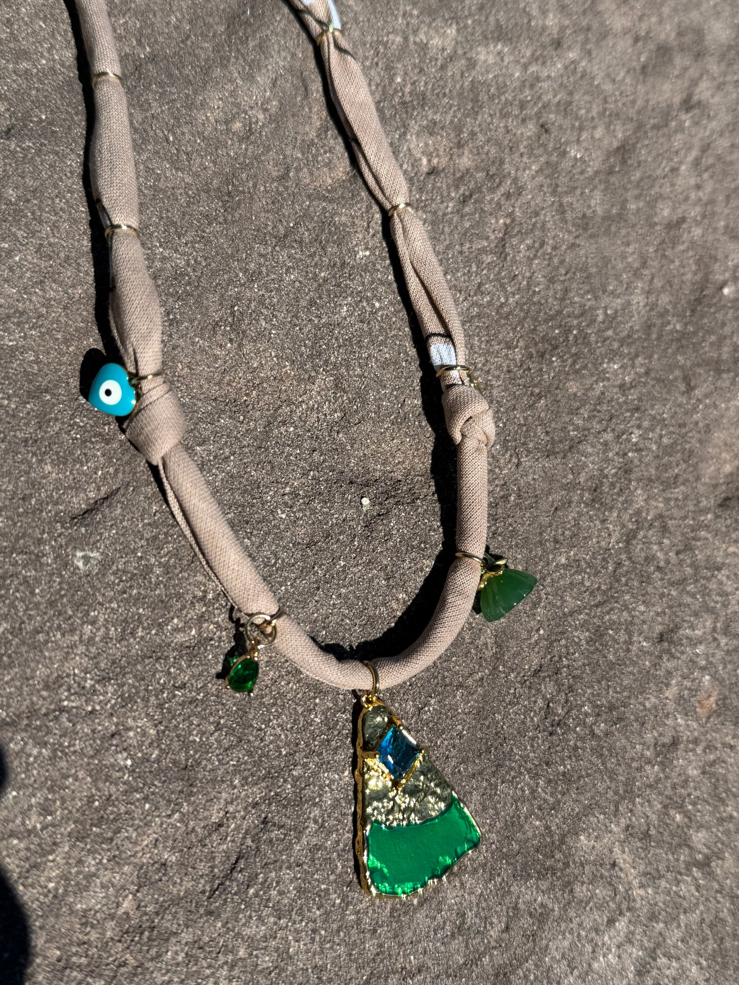 ﻫَﺮَﻡ // Beige Handmade Bandana Necklace